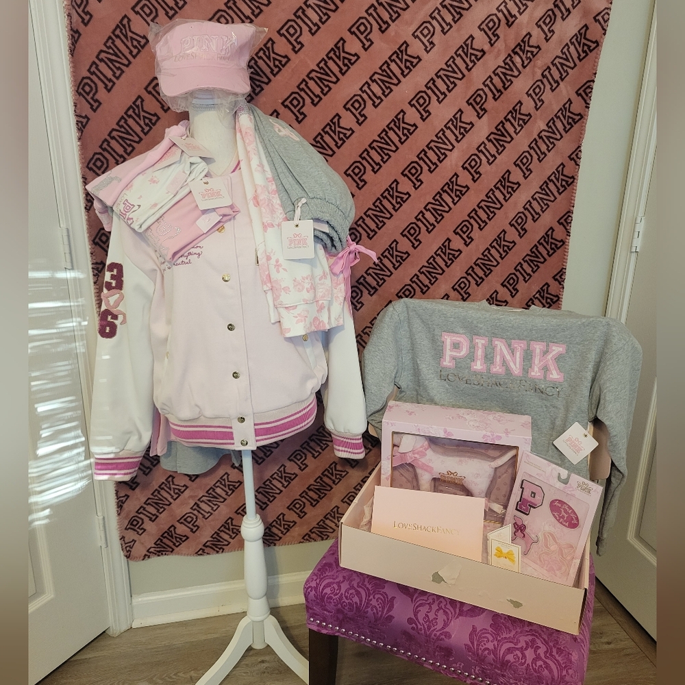 LOVESHACKFANCY X PINK COLLAB LIMITED EDITION 8 PIECE BUNDLE